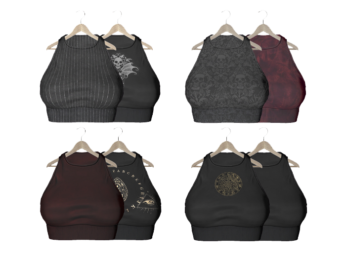 ViO DARK SLUMBER CROP TOP FATPACK