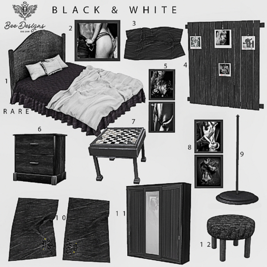 01 Bee Designs Black & White RARE