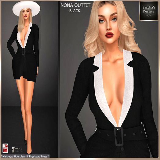 SAS - Nona Black Outfit (MB)  