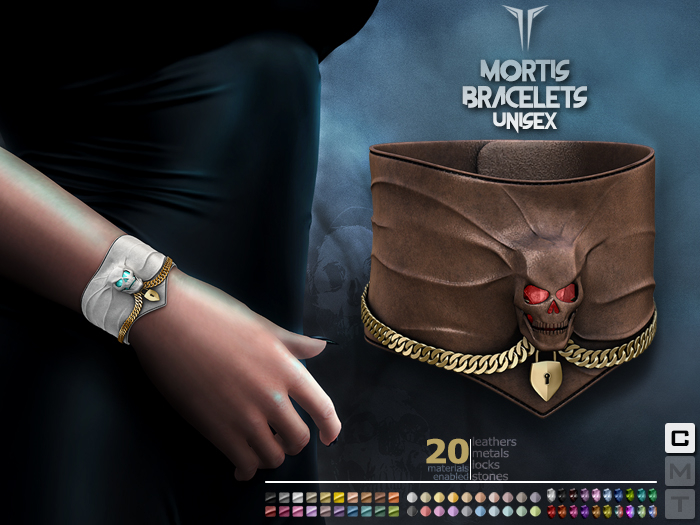 **RE** Mortis Bracelets - Unisex Maitreya, Belleza, Signature, Meshbody, eBODY