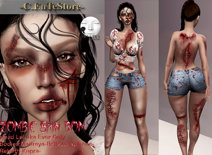 _C.EnTeStore_Halloween Skin Zombie_Head Lelutka Evox Only_