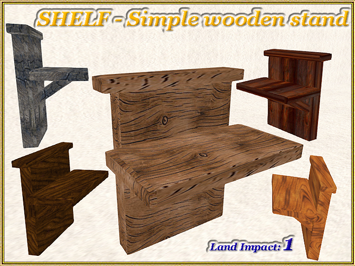 SHELF - Simple wooden stand (1 LI) (Full perm)