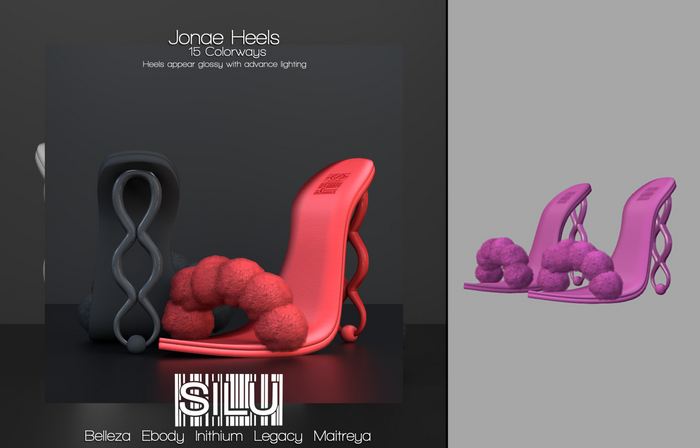 SILU Jonae Heels - Berry