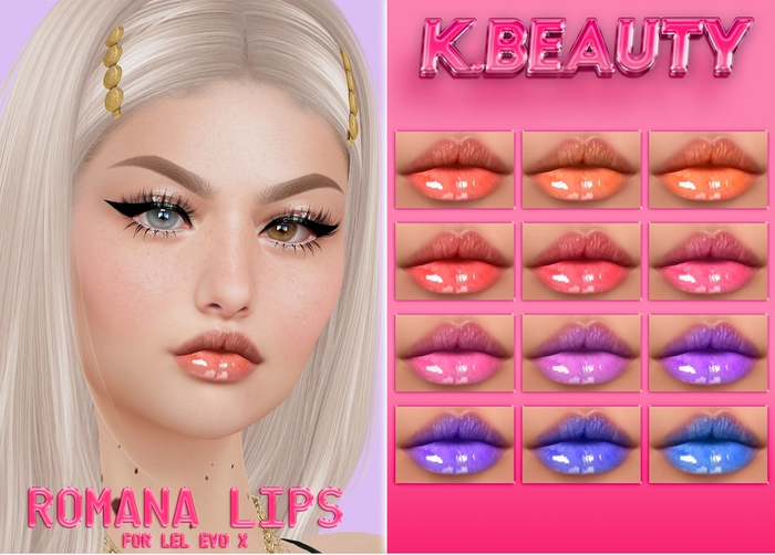 K.BEAUTY -  ROMANA LIPS - LELUTKA EVO - EVO X - UNPACK