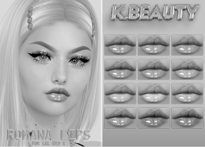 K.BEAUTY -  DEMO ROMANA LIPS - LELUTKA EVO - EVO X