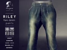 not so bad . mesh . RILEY flare denim pants . dirty
