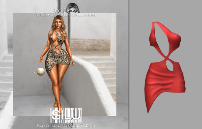 SILU Ara Dress - Rouge