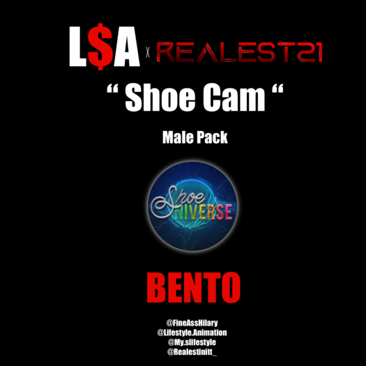 L$A x R21 - " SHOE CAM " MALE PACK