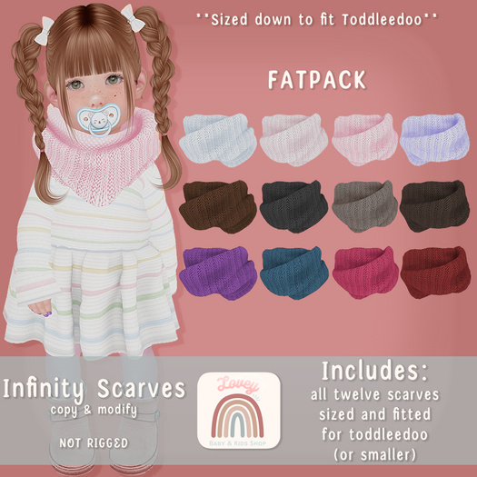 ;Lovey- Infinity Scarves [FATPACK]