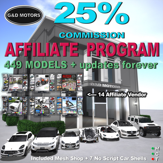 G&D MOTORS AFFILIATE 25% (Updates forever)