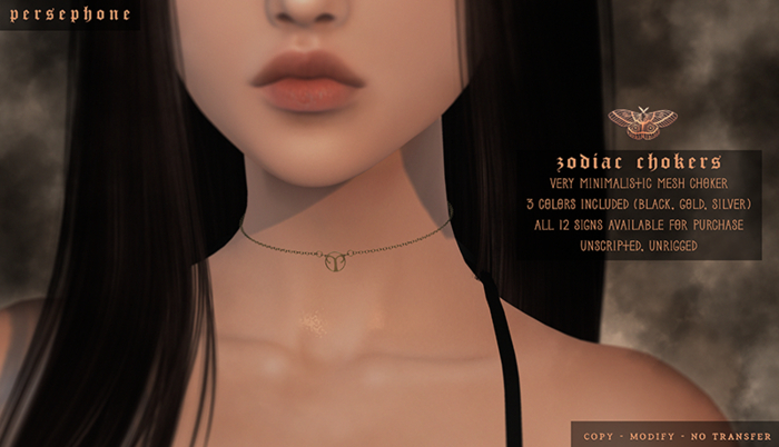 persephone + zodiac choker - pisces [bxd][add]