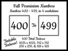 Second Life Marketplace - Numbers - Cookie - 400-499 (B/W) - 400 Textures