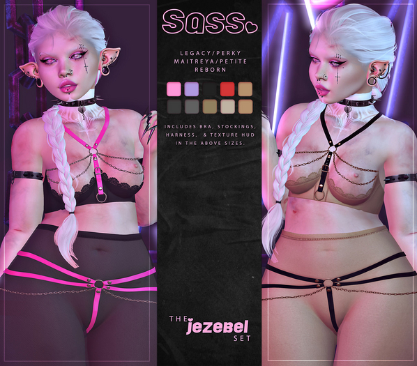 Sass [Jezebel Set] ♥ Legacy/Perky ♥ Maitreya/Petite ♥ Reborn
