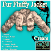 [R39] Fur Fluffy Jacket-Cream