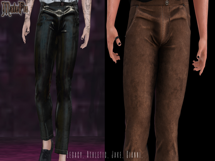 !!MaleFic Gomes Pants- brown