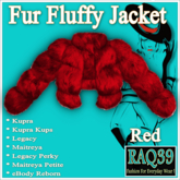 [R39] Fur Fluffy Jacket-Red