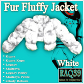 [R39] Fur Fluffy Jacket-White