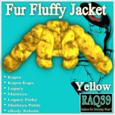 [R39] Fur Fluffy Jacket-Yellow