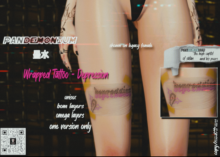 panDEMONium ink - Depression Tattoo [Wrapped]
