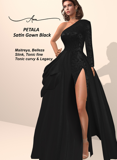 *AS* PETALA GOWN BLACK