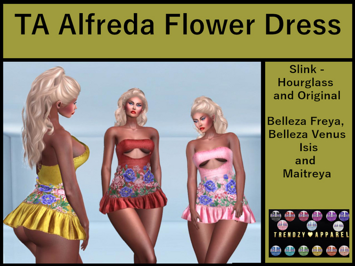 TA Alfreda Flower Dress Demo