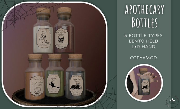 Puddles. Apocathery Bottles