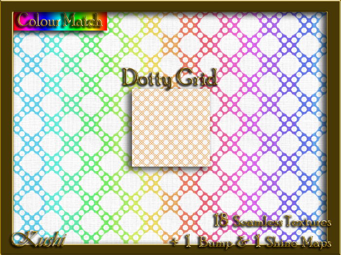 Dotty Grid Seamless Texture Set