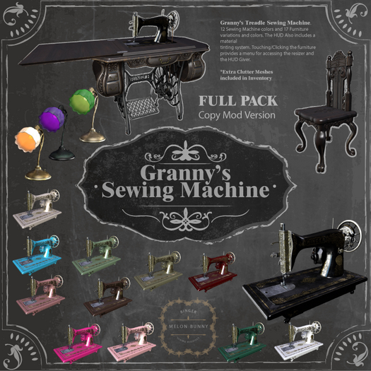 {MB} Granny Sewing Machine (Full Pack)