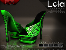 [Renegade] Lola Platform Shoes - Lime Green