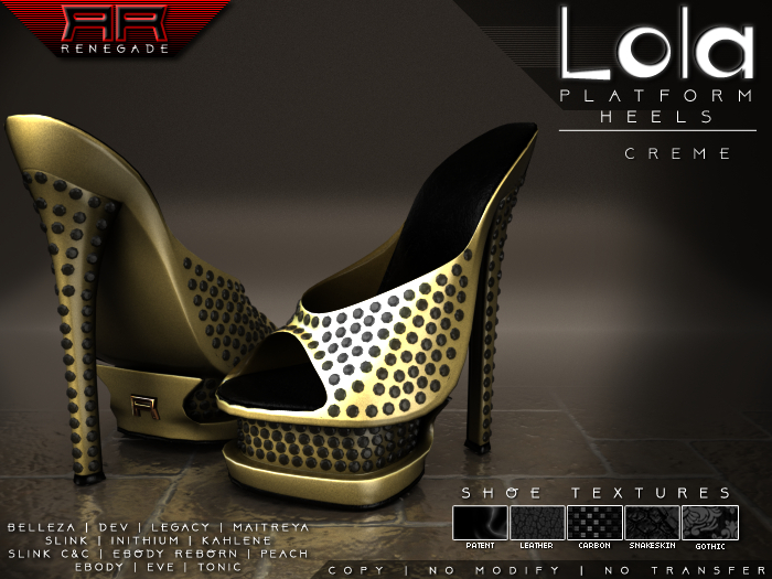[Renegade] Lola Platform Shoes - Creme