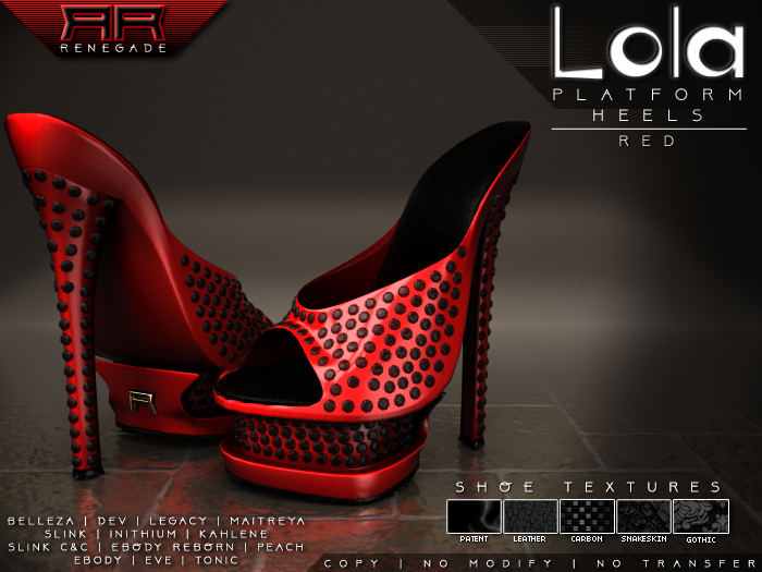 [Renegade] Lola Platform Shoes - Red