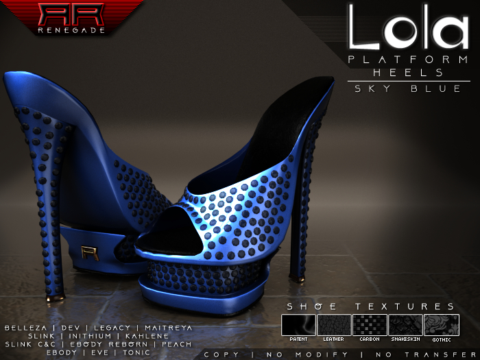 [Renegade] Lola Platform Shoes - Sky Blue