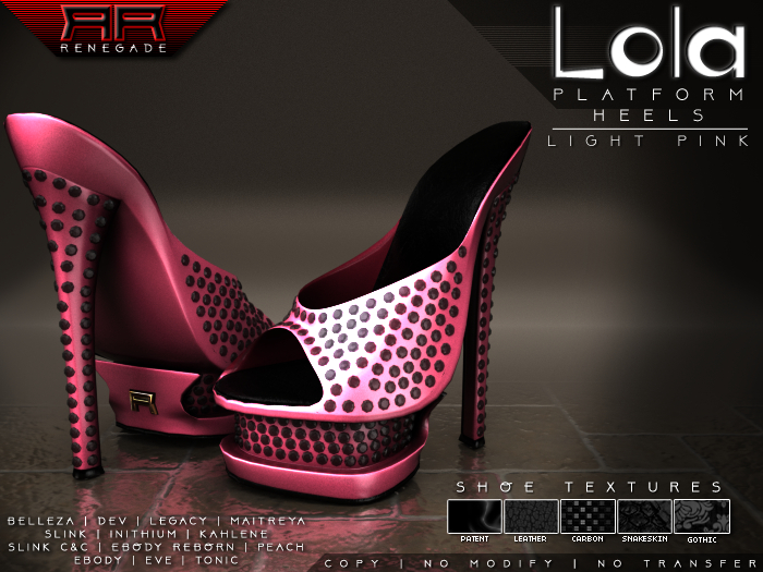 [Renegade] Lola Platform Shoes - Light Pink