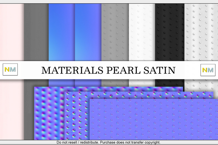 Second Life Marketplace - MATERIALS 11 Pearl Satin Seamless Textures NM
