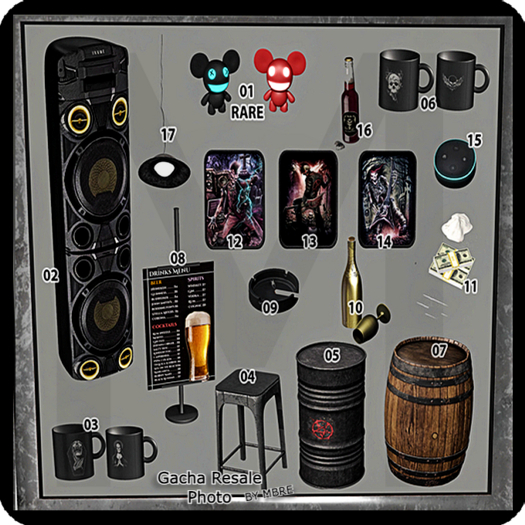01 ::InkMe:: Rock Music Bar RARE