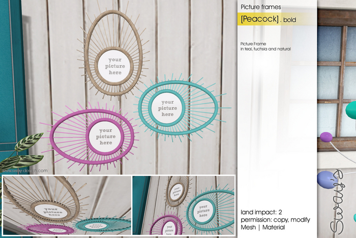 Sway's [Peacock] Picture Frame . bold