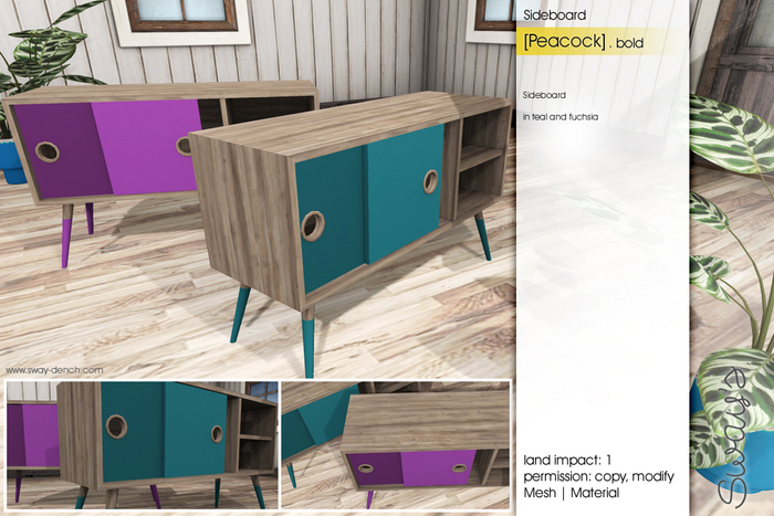Sway's [Peacock] Sideboard . bold