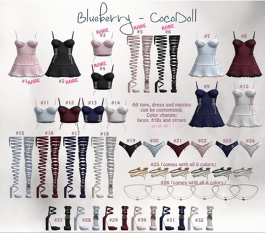 #18 Blueberry - Cocodoll Set - M - Shoes - White - Common