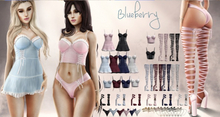 #19 Blueberry - Cocodoll Set - M- Panties - Black - Common