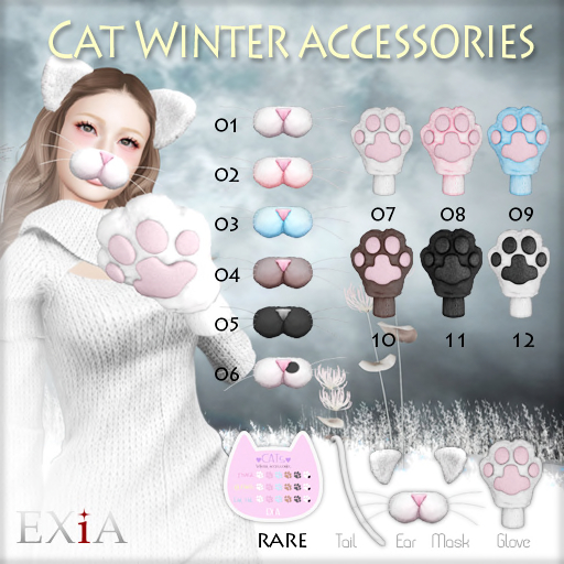 * EXiA * Cat Winter accessories mask Brown 04