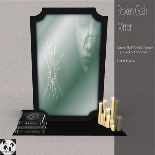 pandamomo Broken Goth Mirror