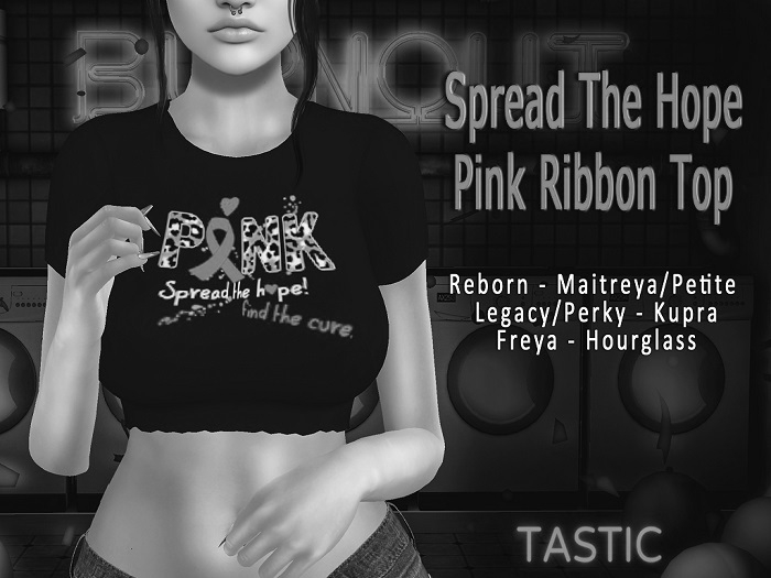 Tastic-Spread the Hope Pink Ribbon Top Demo