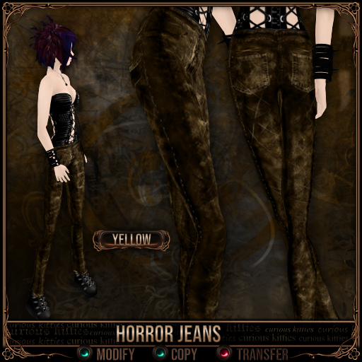 *C:K* Horror Jeans - Yellow