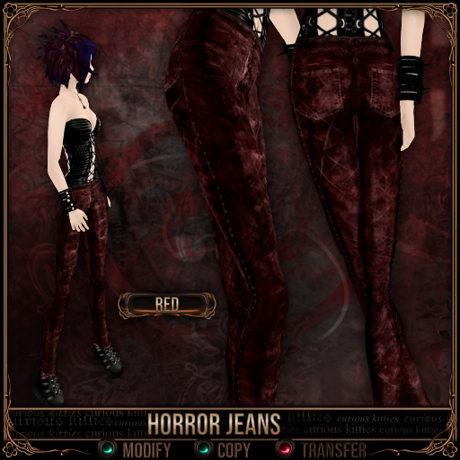 *C:K* Horror Jeans - Red