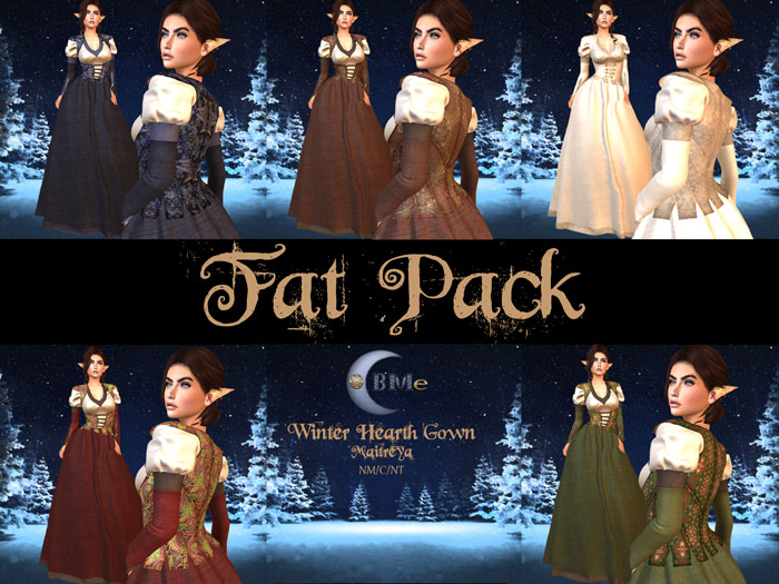 BMe Winter Hearth Gown FatPack (ADD)