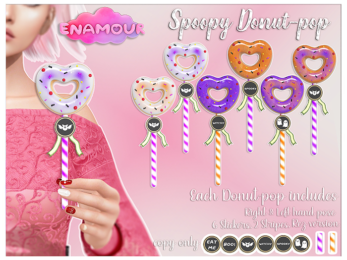 [ENAMOUR]Spoopy Donut-pop [FATPACK]