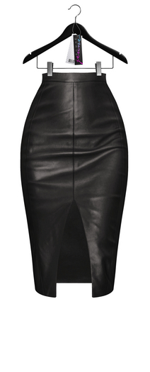 Jeune by Rowne.Maud Leather Skirt - Onyx