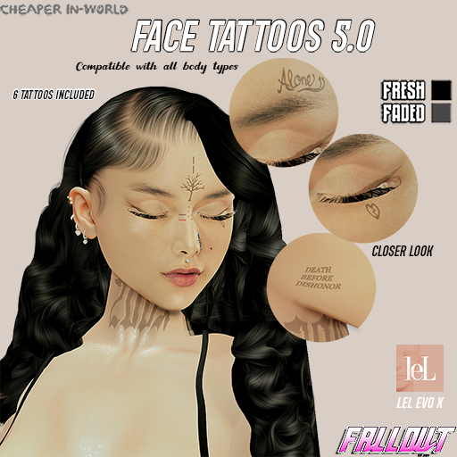 FallOut - Face Tattoos 5.0 (LEL EVOX ONLY)