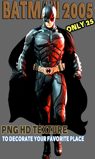 BATMAN 2005 PNG HQ TEXTURE