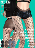 KO-H Harajuku Latex Leather Shorts